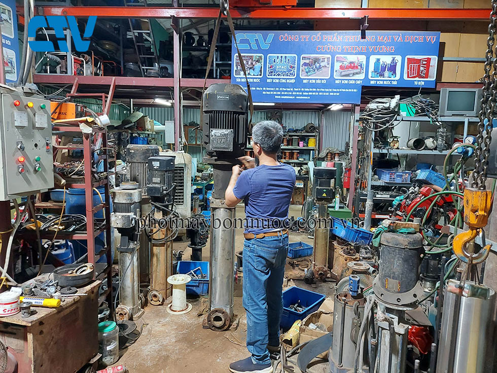Dịch vụ sửa chữa máy bơm nước công nghiệp chuyên nghiệp, uy tín tại Hà Nội